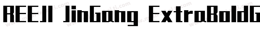 REEJI JinGang ExtraBoldGB字体转换